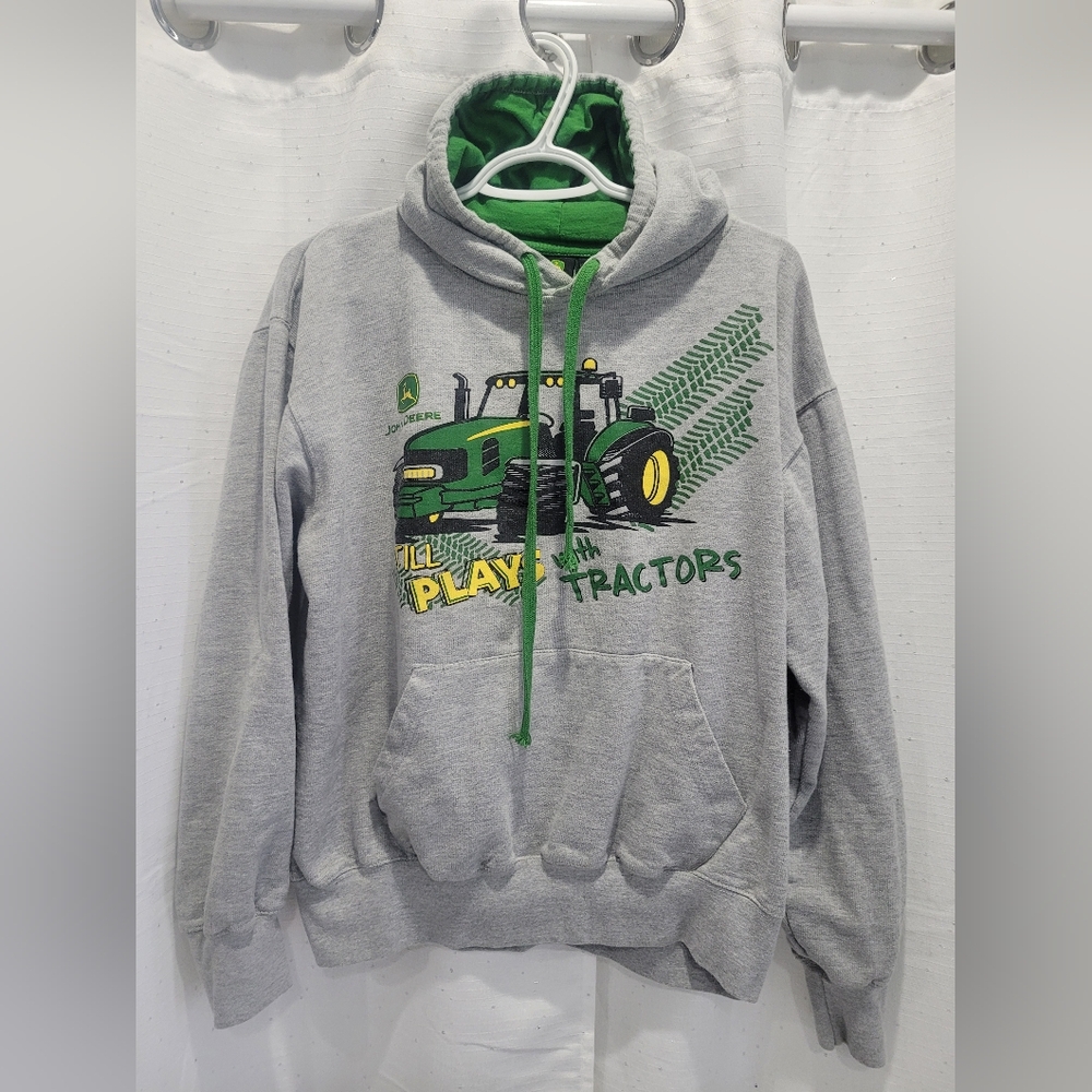 John Deere Pullover Hoodie Sz Medium